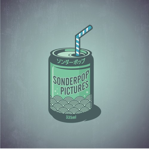 Create a japanese soda can inspired final logo based on existing concept for video production agency-ontwerp door CKD73