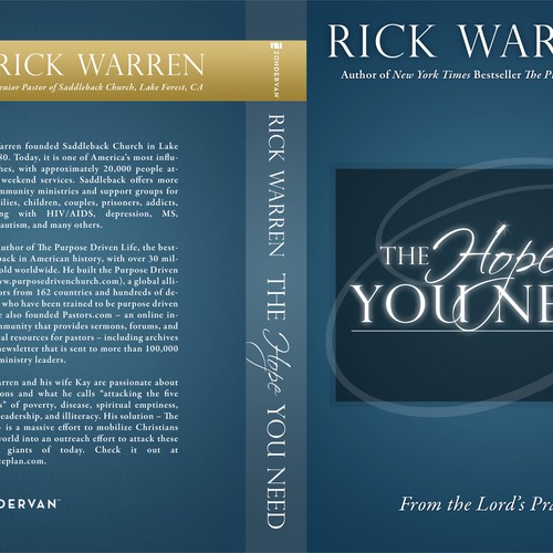 Design Rick Warren's New Book Cover Design réalisé par wsmith