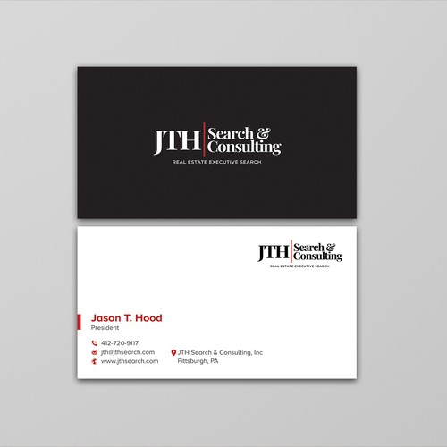 Business Card Design for Executive Search Firm Design by ™SF_Design™