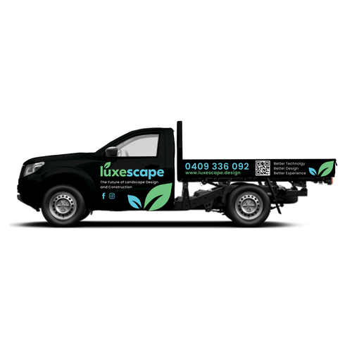 Design a luxury truck wrap for an innovative landscaping firm Design by Atmiya Grafix