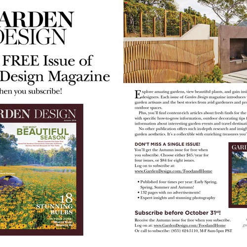 Create a two-page spread ad for consumer magazine Design by KDESIGN101