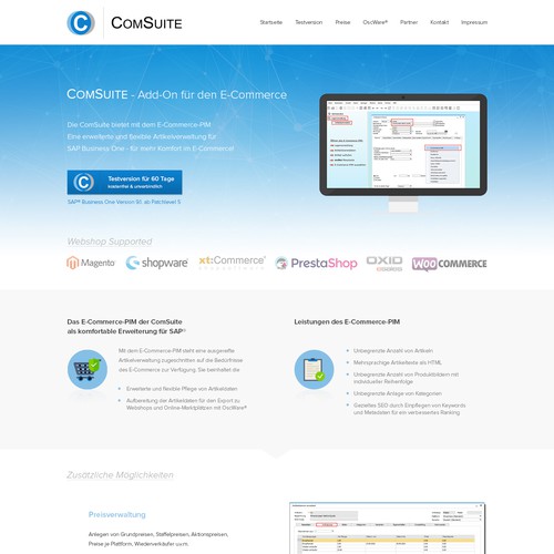 Web page design contest entry by MaximaDesign