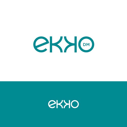 SIMPLE LOGO - ekko Letters then dm after Design by BjoInk