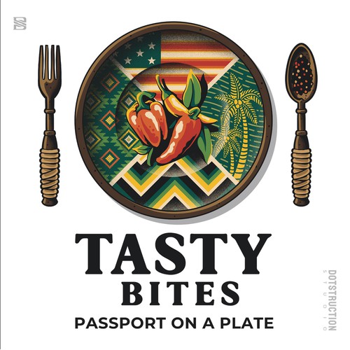 Design a Bold, Soulful Logo for Tasty Bites – Caribbean Meets Southern Comfort Design by Dotstruction Studio