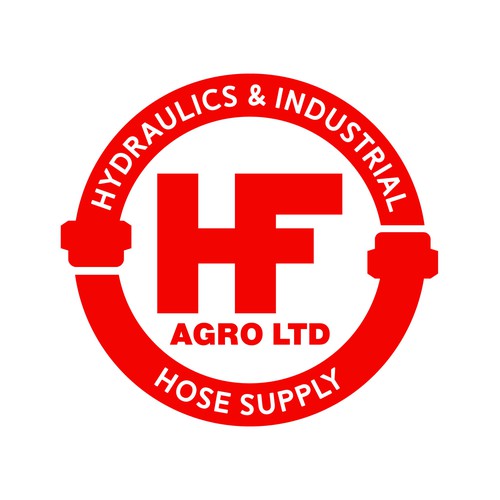 Hydraulic hose shop logo Design by AlarArtStudio™