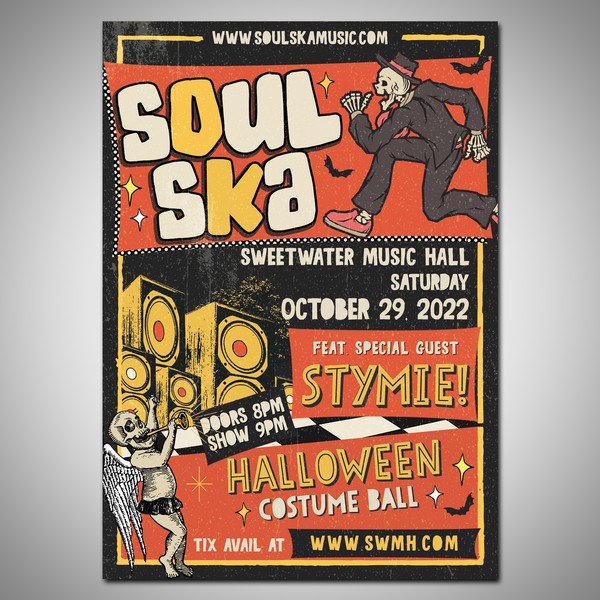 Design by Frieta titled "Halloween Ska flyer"