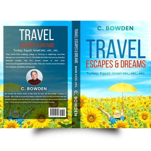 Cover for a travel/autobiography/brief essay book Design by NoBoundaries