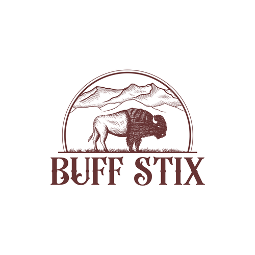 Buff Stix...Lean, Delicious, Buffalo Strong. Design by samsoel