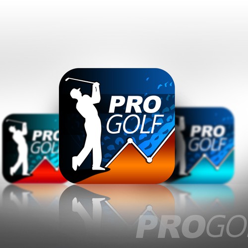  iOS application icon for pro golf stats app Design by designspot