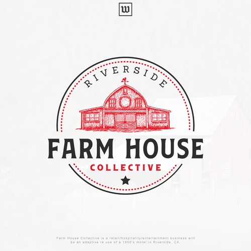 Design a mid-century modern, hipster logo for "Farm House Collective" retail & hospitality venue Design by willibertvs