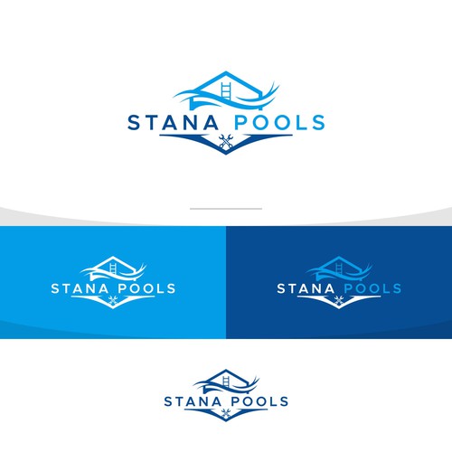 Pool Builder needs a Clean Logo Design by Esui Studio