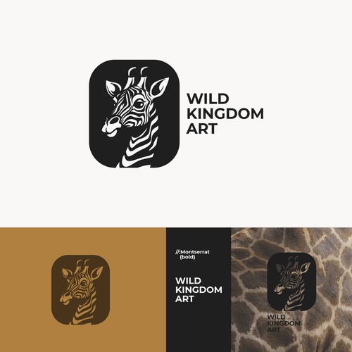 Design a logo for my artwork inspired by exotic animals! “Wild Kingdom Art” Design réalisé par olgood