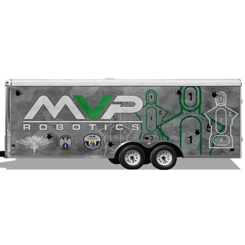 DESIGN A TRAILER WRAP FOR MILITARY ROBOTS - MVP ROBOTICS Design by ssrihayak