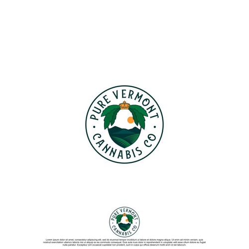 Cannabis Company Logo - Vermont, Organic Diseño de ernamanis