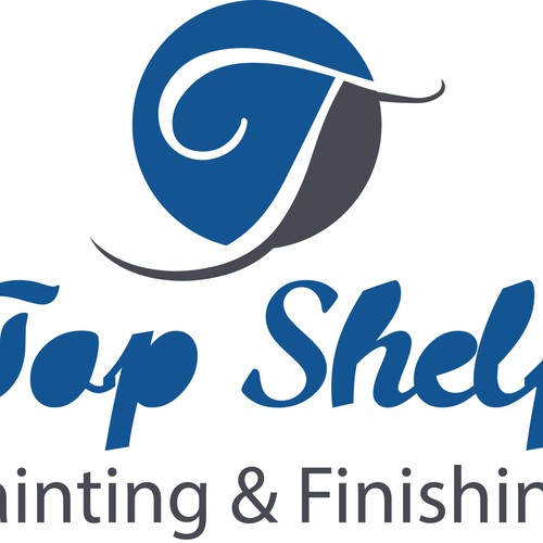 Design a "high end" painting company logo in an otherwise sloppy