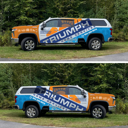 Hvac truck wrap Design by an3