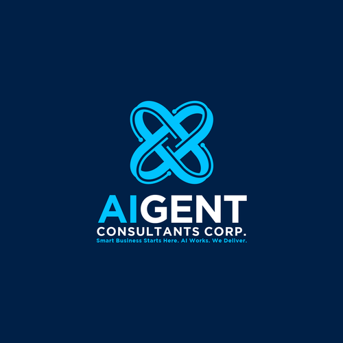 AI Agent Company: Appealing to small to medium sized businesses. Design by Aleta21