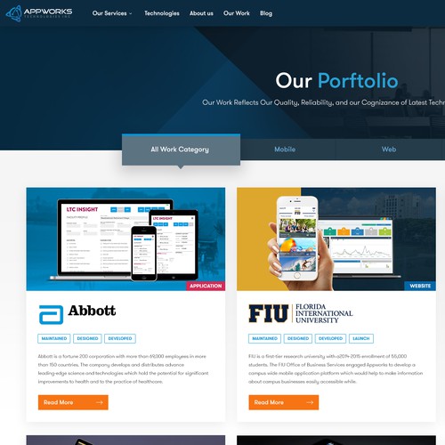 Software Development Company / Agency - Re-design Design by MetalDesigns