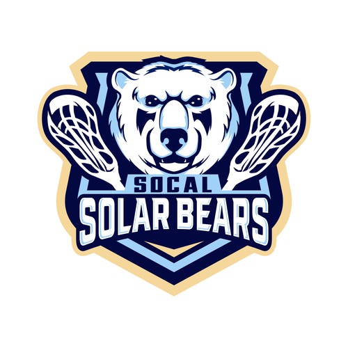 Fun sports team logo for southern California based lacrosse club. Design by indraDICLVX