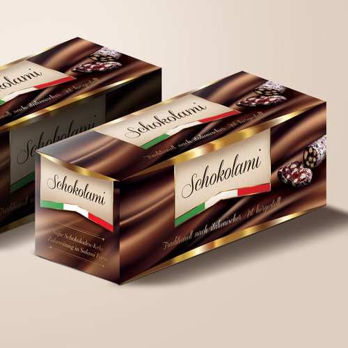 Design vincitore del contest "Gestalte Edles Design für Schokolami neu auf dem Markt!" realizzato da Packaging per prodotto