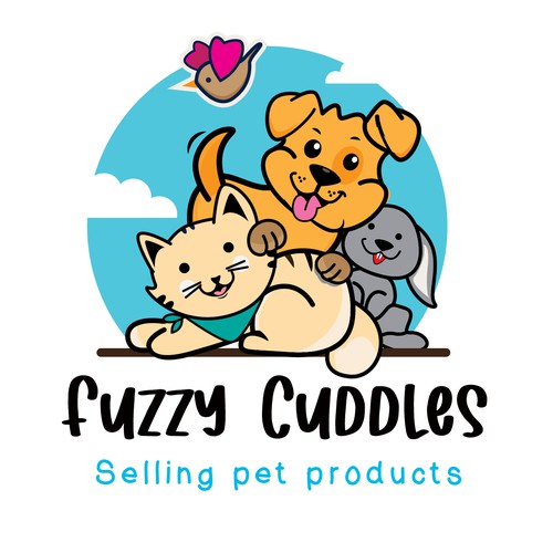 Fuzzy Cuddles Pets Logo Design by sikandar@99