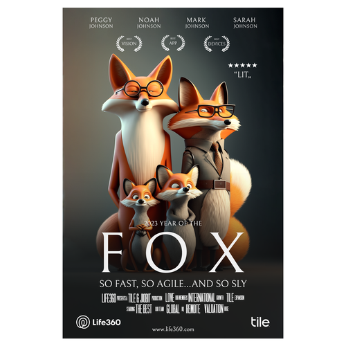 Design di Life360 2023 Year of the Fox Poster di ar.cho