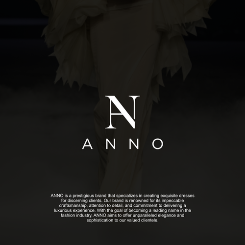 Craft a Unique Wordmark and Monogram for ANNO's Luxury Evening Wear-ontwerp door WaksArt©