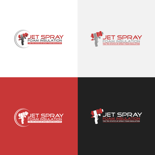 Design a modern logo for a Spray Foam Insulation business. Jet Spray