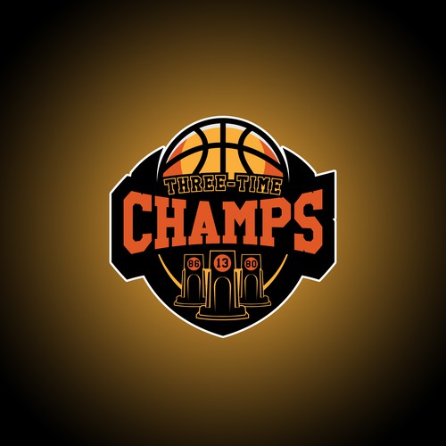 Basketball Logo for Team 'Three-Time Champs' - Your Winning Logo Featured on Major Sports Network Design by TR photografix