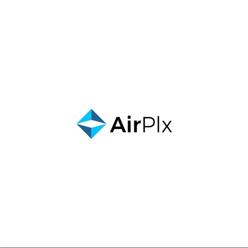 Logo for airplane parking software - "airplane tetris" Design by rzky™