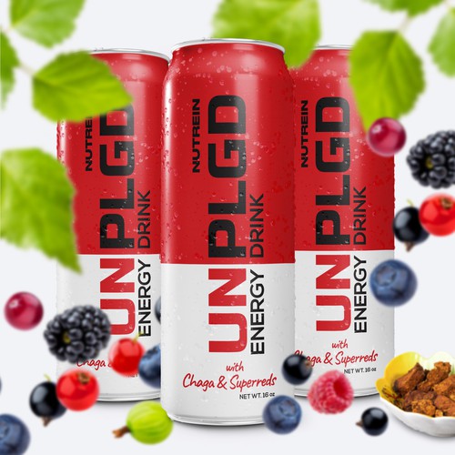 NEW ENERGY DRINK Design by Aleina Co.