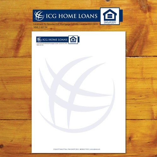 New stationery wanted for ICG Home Loans Ontwerp door Tcmenk