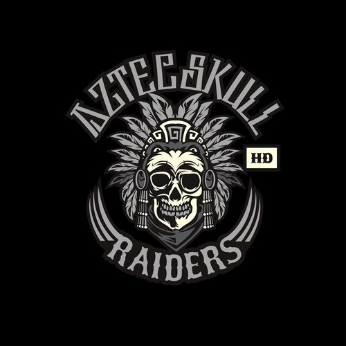 Aztec skull riders motorcycle club needs logo for patch, letters need to be  separated and around the logo | Logo design contest | 99designs