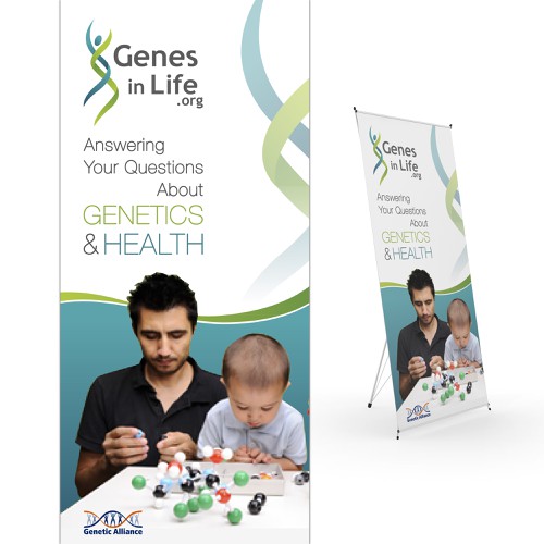 Create a conference poster for Genetic Alliance! Design by LocLe