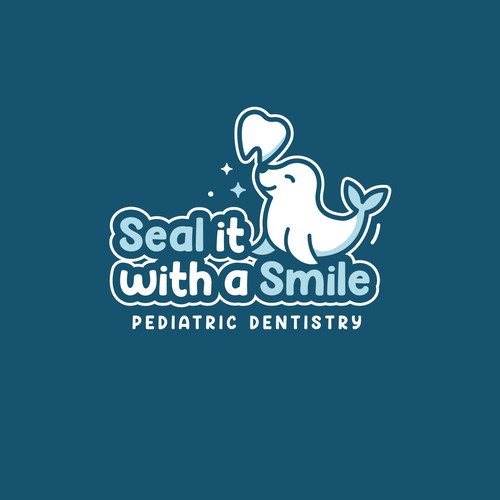 Modern and fun seal logo & branding package for new pediatric dentist! Diseño de Hana Munadhifa