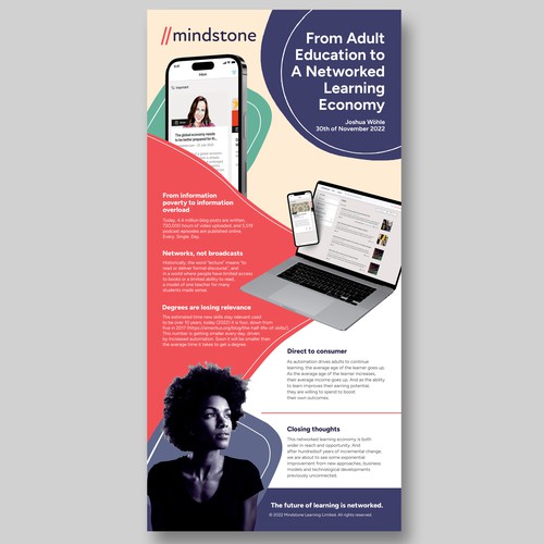 Infographic: from education to learning economy Design by Dzhafir