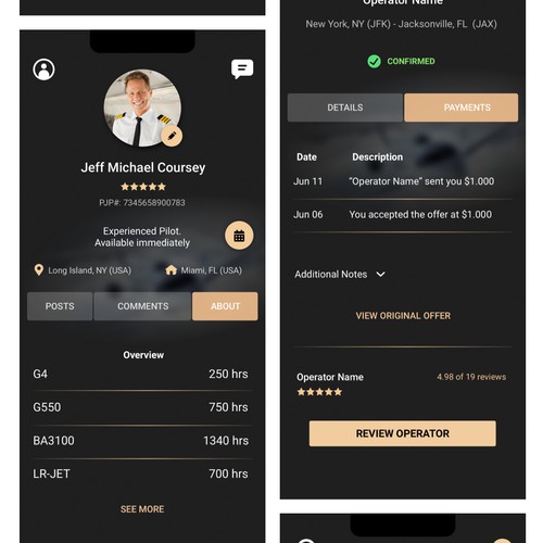 Designs | Private Jet Pilots | App design contest