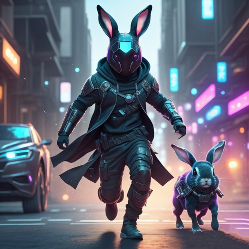 Assassin Rabbit Graphic Design by Carlos Eng