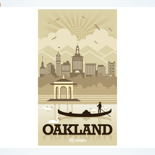 Community Contest: Create a great poster for 99designs' new Oakland office (MULTIPLE WINNERS!) Réalisé par ROCKER.