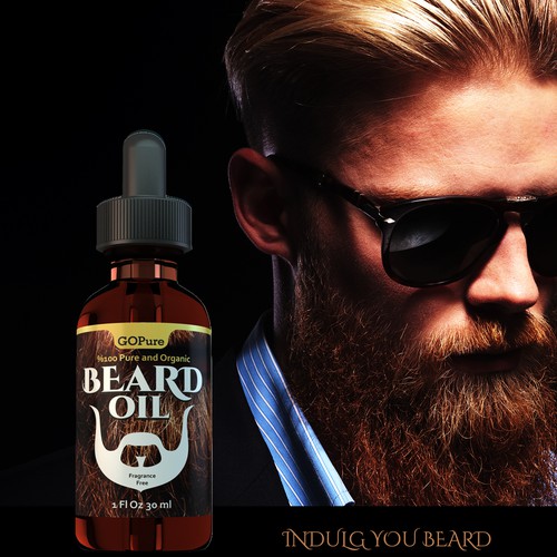 Create a High End Label for an All Natural Beard Oil! Design by Bassem Basha