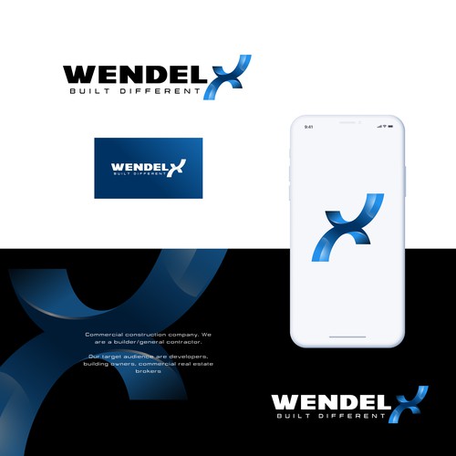 Luxury Logo Design for Wendel X — A Premium Construction Brand Built Different Design by honeyjar