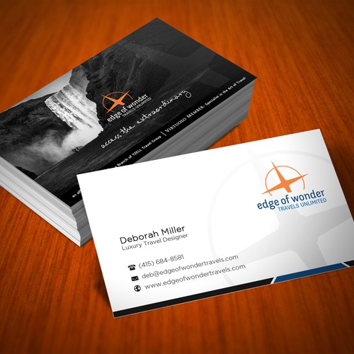 Create a card that exudes the awesomeness of luxury adventure travel Design by arjay_gfxdesigns