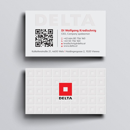 DELTA Business Card Relaunch Design réalisé par Design sp