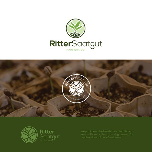 Firmenlogo für Natursaatgut: Bienenweide - Renaturierung- Artenvielfalt Design by tachimaR