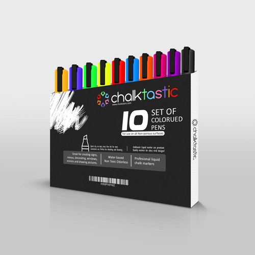 Create a new box design for my liquid chalk pens!, Product packaging  contest