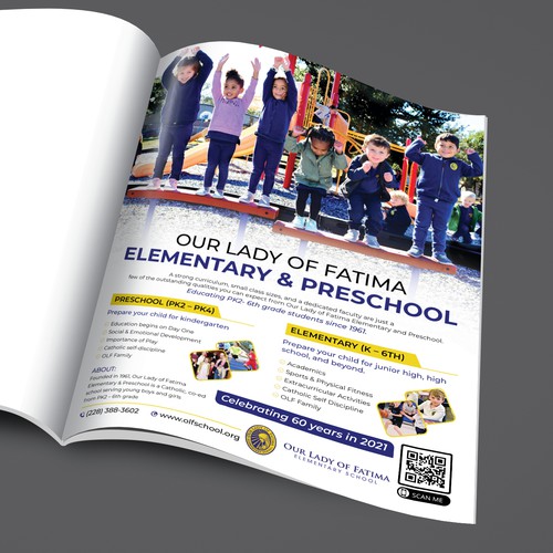 Design a scintillating magazine ad for elementary school Design by √Pro Designer»