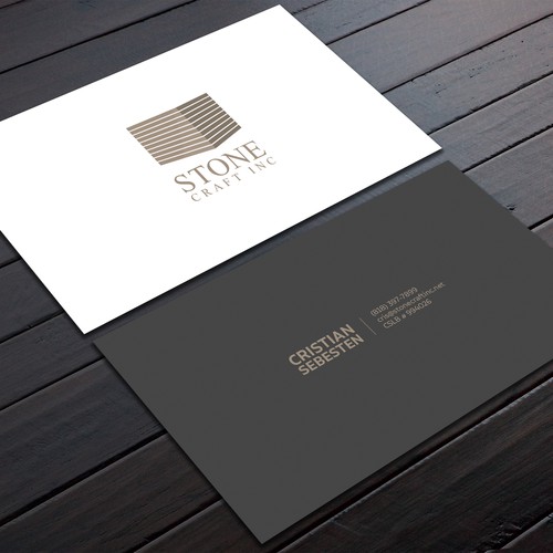 Design Business Card - Stone Craft por SahaSrabon