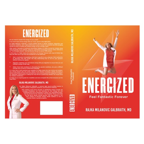 Design a New York Times Bestseller E-book and book cover for my book: Energized Design by MMQureshi