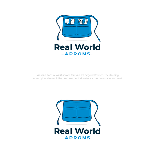 Real World Aprons Logo Design by QuickCrea™