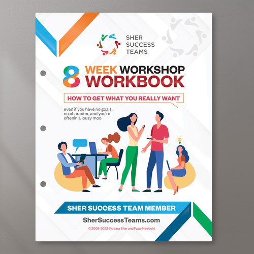 Workbook front cover for adults with big dreams - make me smile Design by Dzhafir